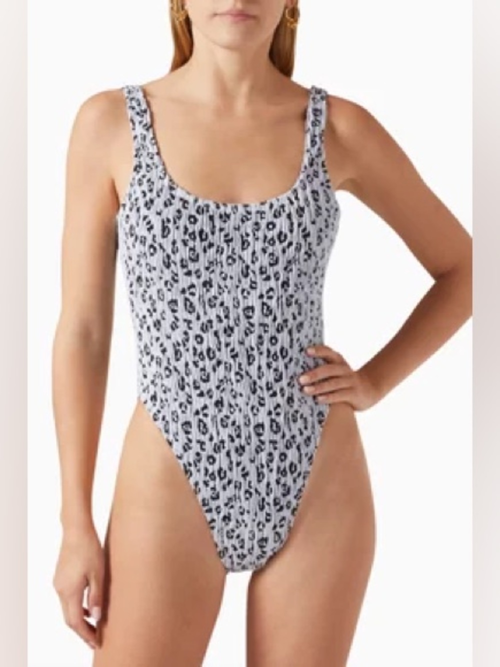 Good American bathing suit always fits modern tank swimsuit estimated size M